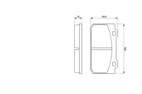 Колодки гальмівні, комплект BOSCH 0986424117