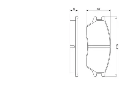 Колодки гальмівні, комплект BOSCH 0986424136