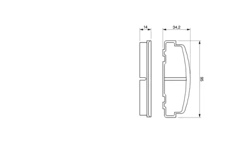 Колодки тормозные, комплект BOSCH 0986424181