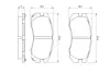 Колодки гальмівні, комплект BOSCH 0986424211 (фото 1)