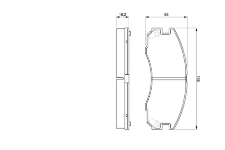 Колодки гальмівні, комплект BOSCH 0986424230