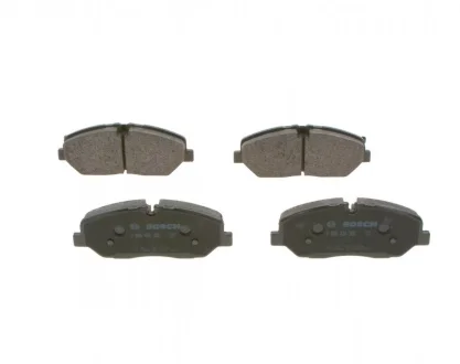 Комплект гальмівних колодок передн, HYUNDAI H350 2.5D 04.15- BOSCH 0986424395