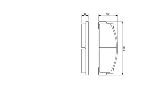 Колодки гальмівні, комплект BOSCH 0986424420