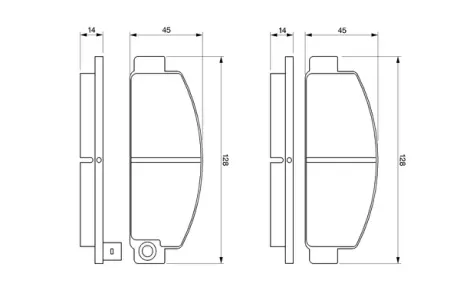 Колодки гальмівні, комплект BOSCH 0986424426