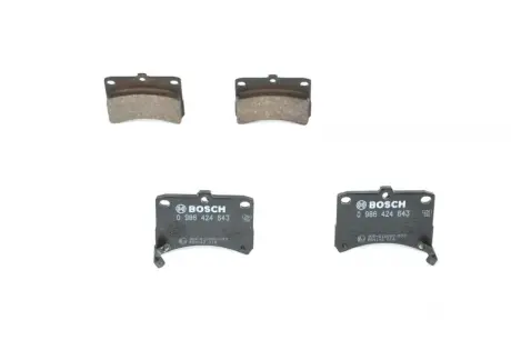 Колодки тормозные, комплект BOSCH 0986424643