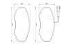 Колодки гальмівні, комплект BOSCH 0986424703 (фото 1)
