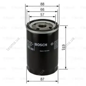 Oil filter, Spin-On. Фильтр масляный, накручиваемый BOSCH 0986452020 (фото 1)