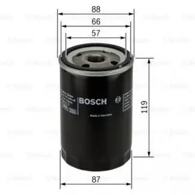 Oil filter, Spin-On. Фильтр масляный, накручиваемый BOSCH 0986452020