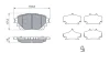 Комплект гальмівних колодок BOSCH 0986460043 (фото 5)