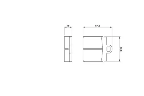 Комплект тормозных колодок, дисковый тормоз BOSCH 0986460701