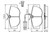 Комплект тормозных колодок, дисковый тормоз BOSCH 0986460942 (фото 5)