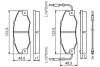 Комплект тормозных колодок, дисковый тормоз BOSCH 0986460953 (фото 5)