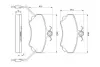 Комплект тормозных колодок, дисковый тормоз BOSCH 0986460982 (фото 1)