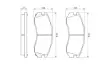 Комплект тормозных колодок, дисковый тормоз BOSCH 0986460984 (фото 5)