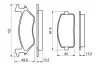 Комплект тормозных колодок, дисковый тормоз BOSCH 0986460985 (фото 1)
