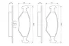 Комплект тормозных колодок, дисковый тормоз BOSCH 0986460986 (фото 5)