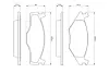 Комплект тормозных колодок, дисковый тормоз BOSCH 0986461106 (фото 1)