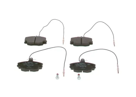 Комплект тормозных колодок, дисковый тормоз BOSCH 0986461117
