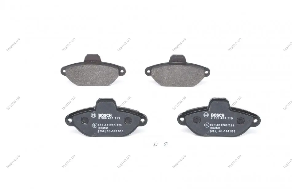 Комплект тормозных колодок, дисковый тормоз BOSCH 0986461119 (фото 1)