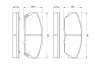 Комплект тормозных колодок, дисковый тормоз BOSCH 0986461125 (фото 1)