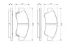 Комплект тормозных колодок, дисковый тормоз BOSCH 0986461126 (фото 1)