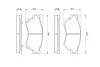 Комплект тормозных колодок, дисковый тормоз BOSCH 0986461128 (фото 1)