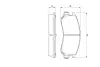 Комплект тормозных колодок, дисковый тормоз BOSCH 0986461134 (фото 1)