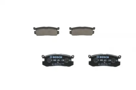 Комплект тормозных колодок, дисковый тормоз BOSCH 0986461138
