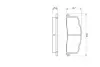 Комплект тормозных колодок, дисковый тормоз BOSCH 0986461140 (фото 5)
