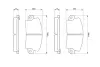 Комплект тормозных колодок, дисковый тормоз BOSCH 0986461396 (фото 4)