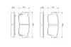 Комплект тормозных колодок, дисковый тормоз BOSCH 0986461750 (фото 5)