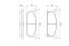 Комплект тормозных колодок, дисковый тормоз BOSCH 0986461751 (фото 1)