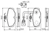 Комплект тормозных колодок, дисковый тормоз BOSCH 0986461767 (фото 5)