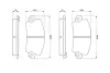 Комплект тормозных колодок, дисковый тормоз BOSCH 0986463473 (фото 1)