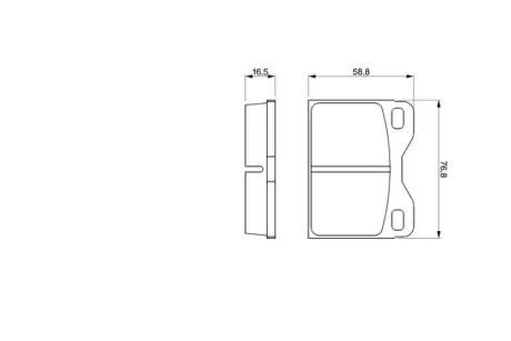 Комплект тормозных колодок, дисковый тормоз BOSCH 0986463736