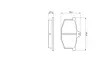 Комплект тормозных колодок, дисковый тормоз BOSCH 0986464801 (фото 1)