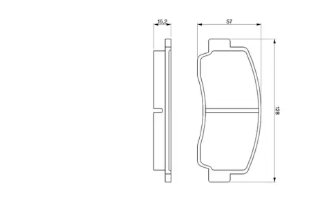 Комплект тормозных колодок, дисковый тормоз BOSCH 0986465111