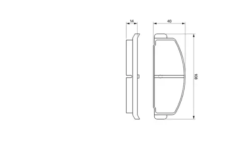 Комплект тормозных колодок, дисковый тормоз BOSCH 0986465931