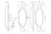 Комплект тормозных колодок, дисковый тормоз BOSCH 0986466403 (фото 5)