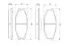 Комплект тормозных колодок, дисковый тормоз BOSCH 0986468320 (фото 1)