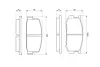 Комплект тормозных колодок, дисковый тормоз BOSCH 0986468541 (фото 1)