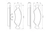 Комплект тормозных колодок, дисковый тормоз BOSCH 0986468570 (фото 4)