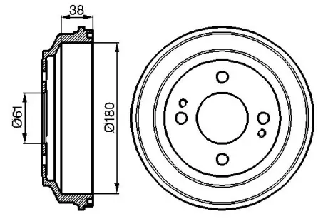 Тормозной барабан BOSCH 0986477063