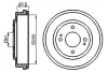Тормозной барабан BOSCH 0986477081 (фото 1)
