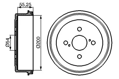 Тормозной барабан BOSCH 0986477082