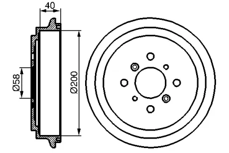 Тормозной барабан BOSCH 0986477141