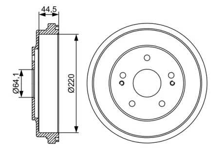 Тормозной барабан BOSCH 0986477147