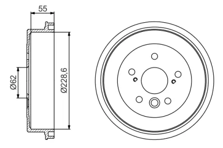 Тормозной барабан BOSCH 0986477168