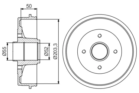 Тормозной барабан BOSCH 0986477171