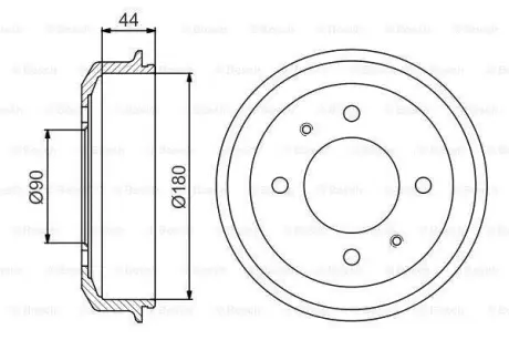 Тормозной барабан BOSCH 0986477181